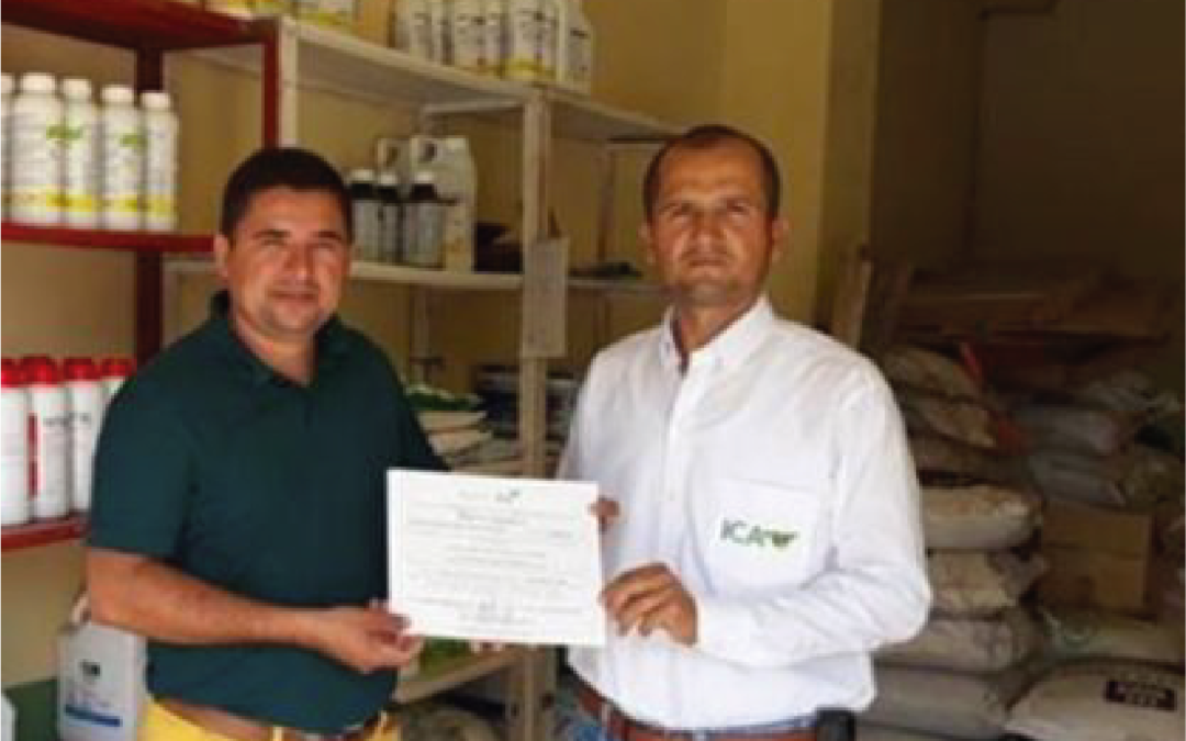 Entregan registros a comercializadores de insumos agropecuarios en Bolívar